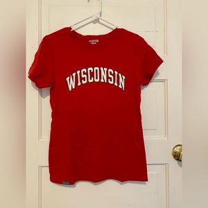 Red Wisconsin Tee